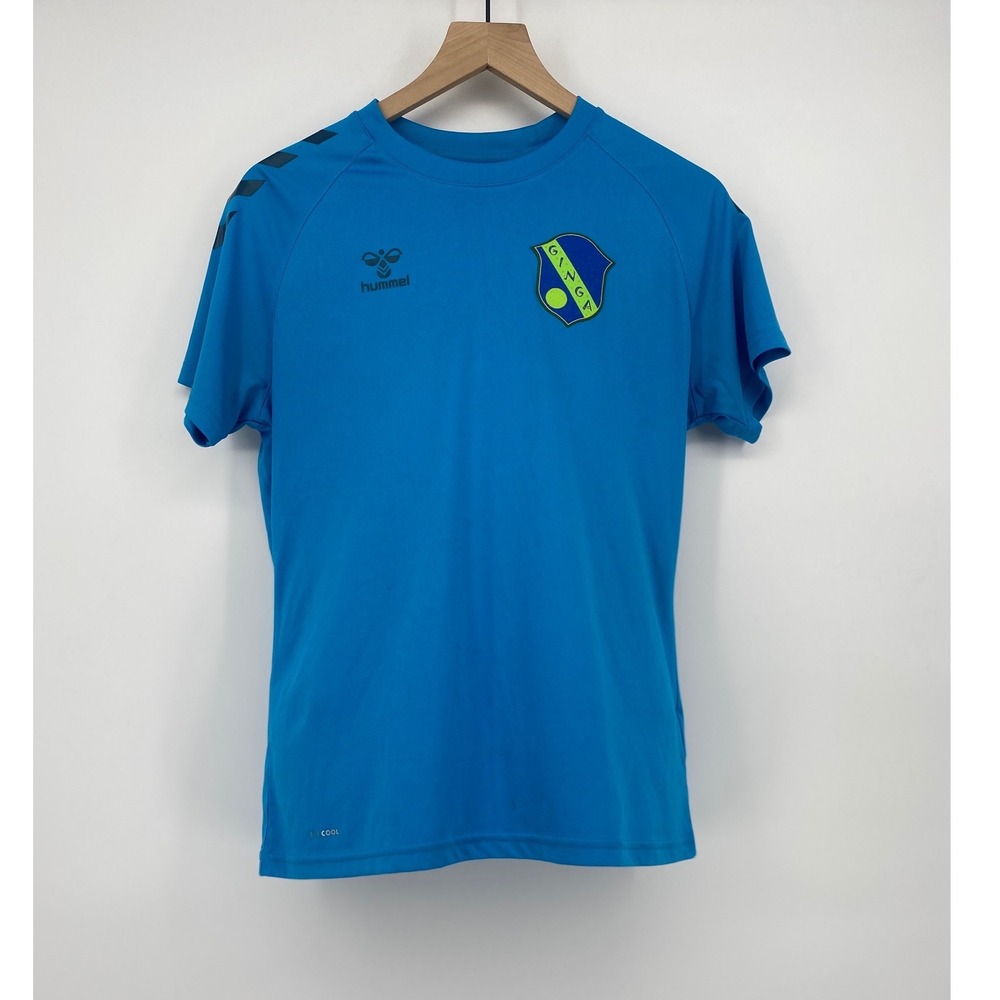 Hummel Active Tee Small Blue Good Ginga Crest BeeCool Sporty Shirt